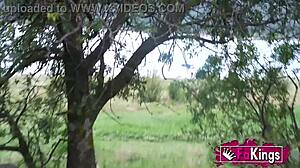 Amanda luxor's curvy cuban body lures public pickups for rough outdoor missionary quickies