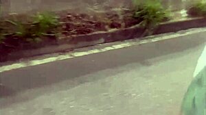 Wife followed outdoors ends up savoring stranger's public creampie thrill