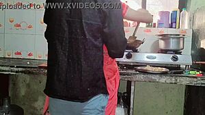 bhabhi what you doing in kitchen i wanna fuck you will you let me aunt homemade indian anal