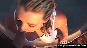 hey vicky vette's milf skills rock that outdoor cock suck and fuck