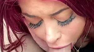Redhead British Gymnast Deepthroats Daddy's Cock to Shaking Leg Orgasms POV