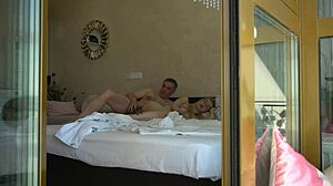 stepdad bends tattooed blonde teen over for raw homemade fuck