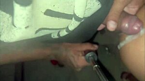 Brazilian wife flashes huge tits ass on street driving guys crazy first time