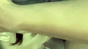 Petite latina milf sucks huge cock moans wild 😍💦