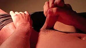 Loud moaning as I stroke my huge cock slowly building to full orgasm tension