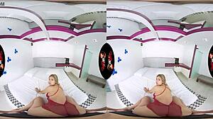 Beautiful big-titted babe teases in POV for VR Latina high-def fun