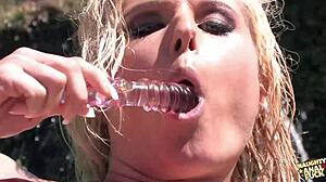 busty blonde tight asshole railed brunette cum swap