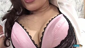 I spread my legs wide so he toys both my holes!