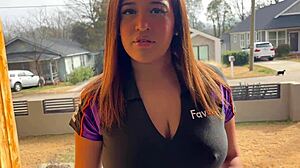 Big Boobed Delivery Slut Hardcore Blowjob Deepthroat Anal Pound