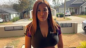 Big Boobed Delivery Slut Hardcore Blowjob Deepthroat Anal Pound