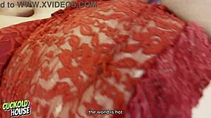 casada's fat ass gets gangbanged by hubby's friends while he watches cuckold