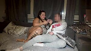 cuckold films stranger bareback fucking his curvy german girlfriend hard?