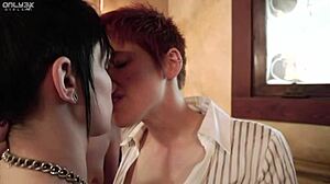 proxy paige lily cade nikki hearts tongue hairy asses in squirting lesbian threesome?