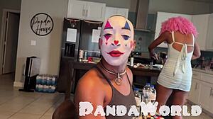 Clown Ebony Cleo Panda Rides BBC After BJ