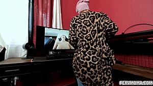 Stepson caught stroking gets ridden hard by horny stepmom!