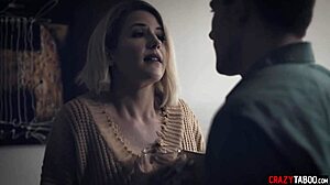 yo milf stepmom gives her teen stepson that special blowjob help