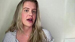 Wisconsin Tiff Bares Big Natural Tits and Ass in Backstage Casting Interview