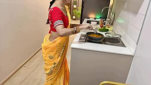 my indian big ass wife gets so horny cooking i just wanna creampie her wet pussy now