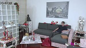 Colombian milf Vanessa roughly deflowers 18-year-old Nico's virgin cock first time