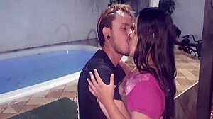 German tattoo guy kisses latina paty bumbum in club challenge