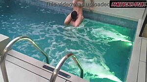 BIG TITS SLUT FUCKED HARD IN HOTEL POOL!