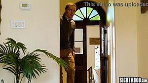 joshua lewis strokes huge cock on lauren phillips big tits milf taboo