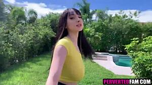 naughty stepsis sneaks in craving cock behind closed doors