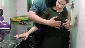 Desi Wife Gets Roughly Fucked In Kitchen While Cooking