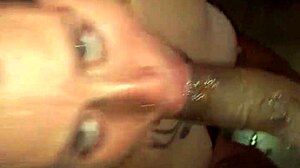 god i love givin' this sloppy deepthroat blowjob cum facial on her big tits latina slut