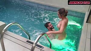 BIG TITS SLUT FUCKED HARD IN HOTEL POOL!