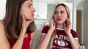 blonde lovers gina gerson and maya rose chat dirty over coffee