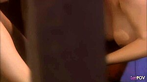 lesbian babes lick pussies finger asses with dildos in yacht threesome orgy.