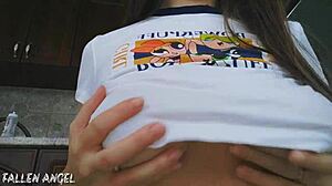 skinny milf fists own hairy anal gaping closeup farting