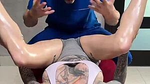 😍 Big boobs milf Sasha's tantric massage turns hardcore with huge facial cum!