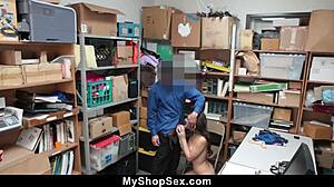 Thief Caught Stealing Bent Over Fucked Doggystyle Blackmailed Office