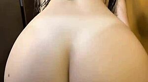 Shower-Fresh College Girl's Curvy Lap Dance Turns into Rough Cowgirl Ride