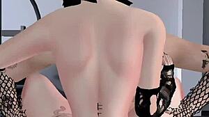 Femboy With Big Tits Moans Loud During Intense Cum Play