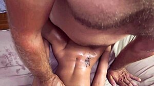 stepsis tight pussy grips cock as she begs for deeper homemade fuck