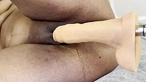 ebony squirting machine toy drenched my pussy went totally crazy lol