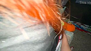 no mask today 😈 took all the throbbing cock cum straight in my mouth after rimjob and anal fingering!!