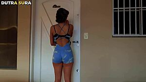 i spot my cuck's tiny dick on couch... had to film for him 😏