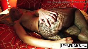 Blonde Babe Suggests Giant Black Toy Deep In Tight Ass