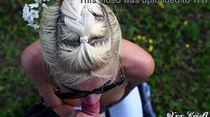 gardener facefucks me deep outdoors then cums in mouth pov