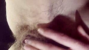 Teacher Fingers Dripping Hairy Pussy to Wild Orgasm Break