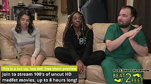 Giggles' Feet Rub Giant Hot Beach Rock!