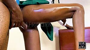 school quickie turns into rough outdoor pussy pounding