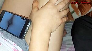 Stepsis watches porn fingers tight pussy begs bro fuck her juicy