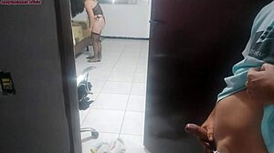 Brazilian Housewife Shows New Lingerie to Tech Begs Creampie Fuck