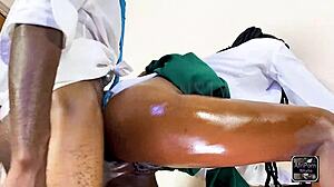 school quickie turns into rough outdoor pussy pounding