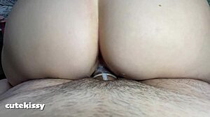 her tight pussy ripped the condom during wild ride...